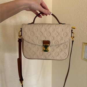 Cream Designer Handbag